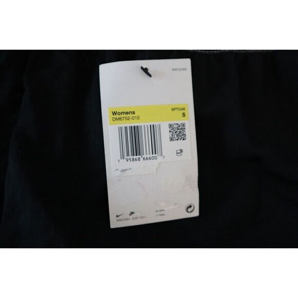 Nike DM6752-010 Women's Sz S Black Swoosh Loose Fit High Rise Athletic Shorts - Picture 5 of 7
